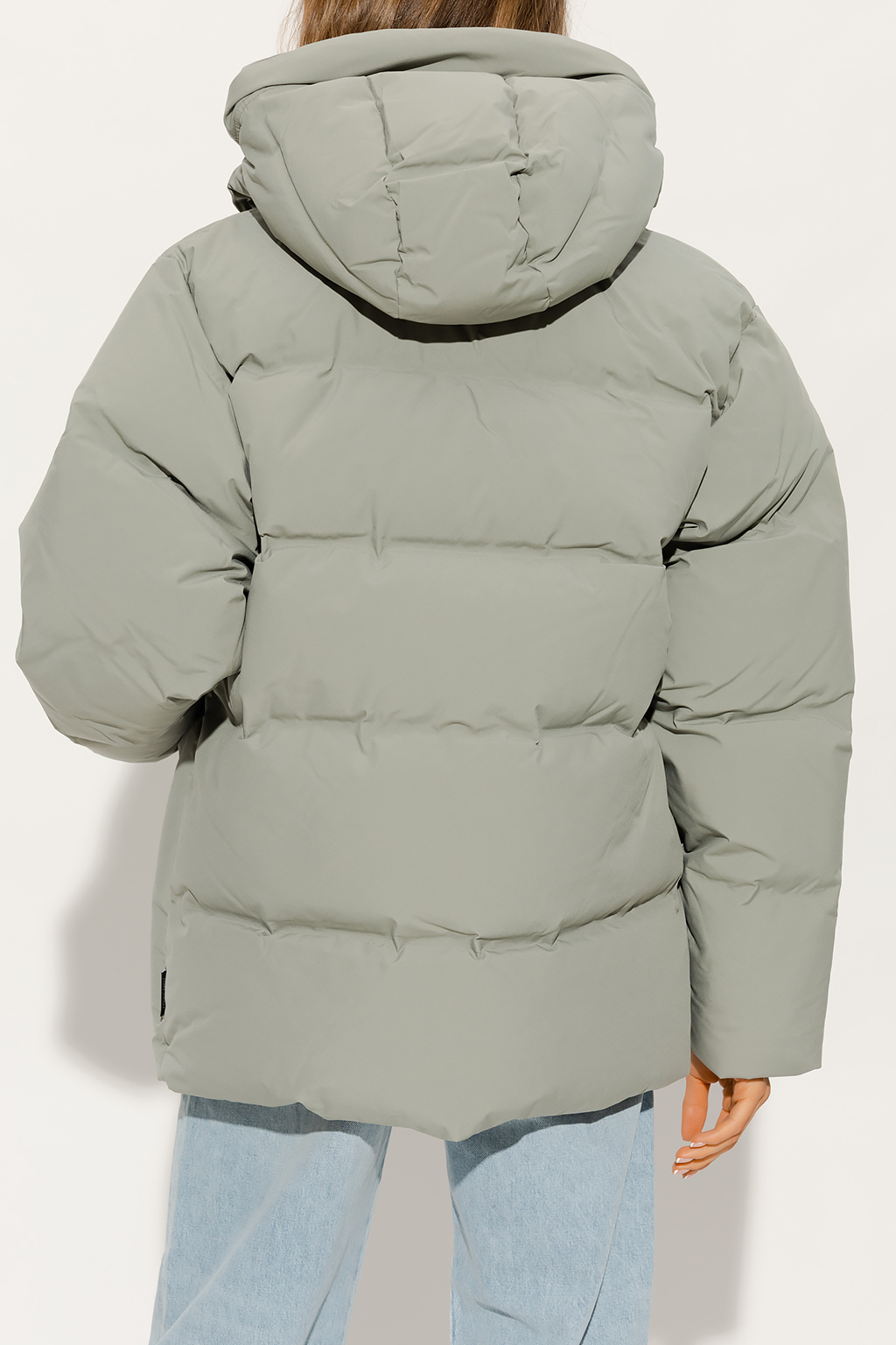 Threadbare tulip hooded puffer coat in sage discount green